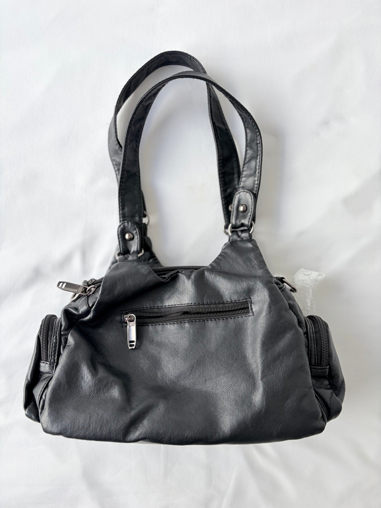 00’s Black studded shoulder bag