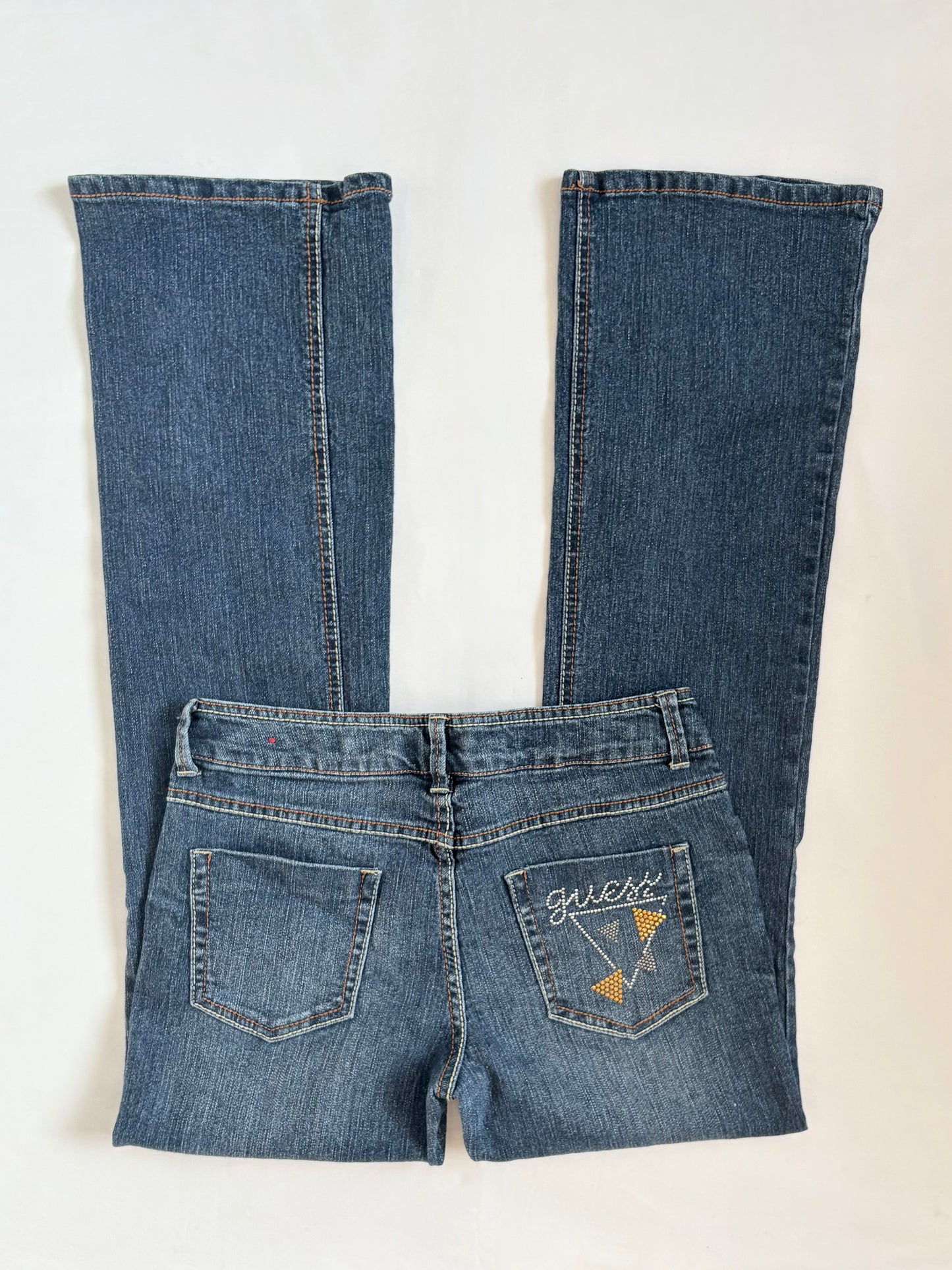 00’s Guess bedazzled bootcut jeans | Size 8