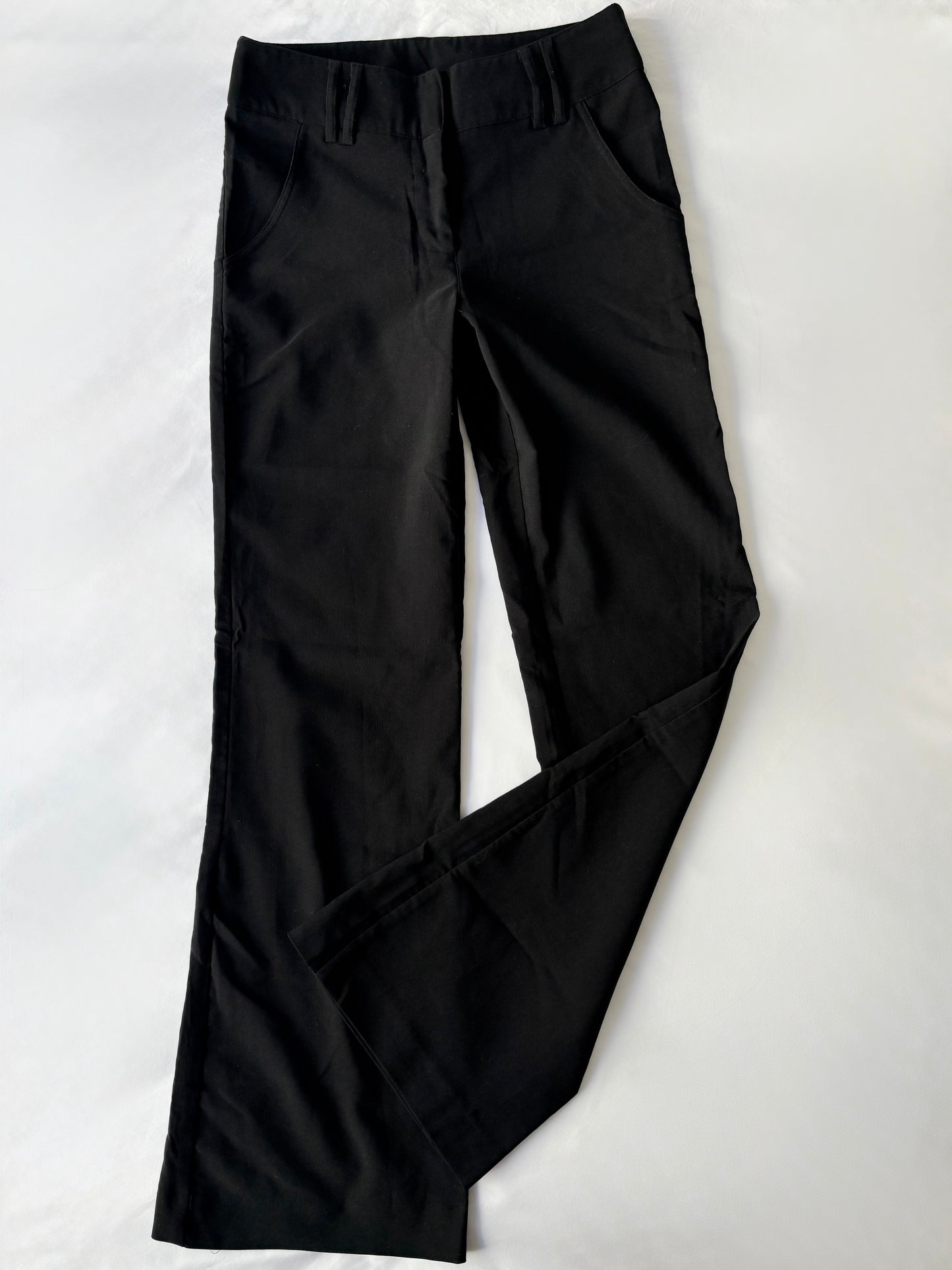 00’s Flared Garage black pants | Size 8