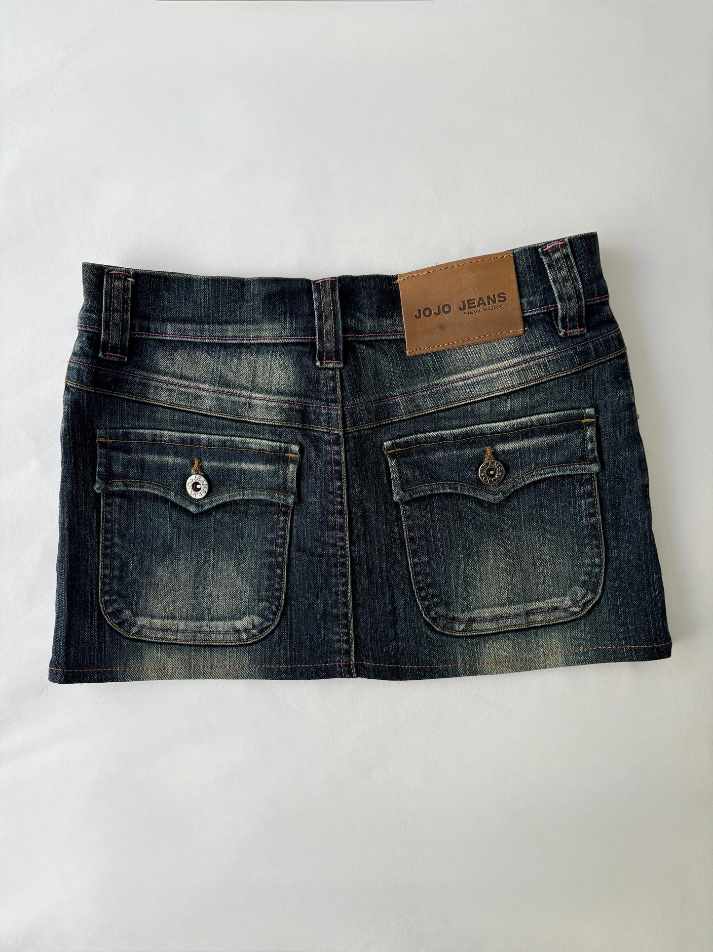 00’s Jojo grommet denim skirt | Size 8