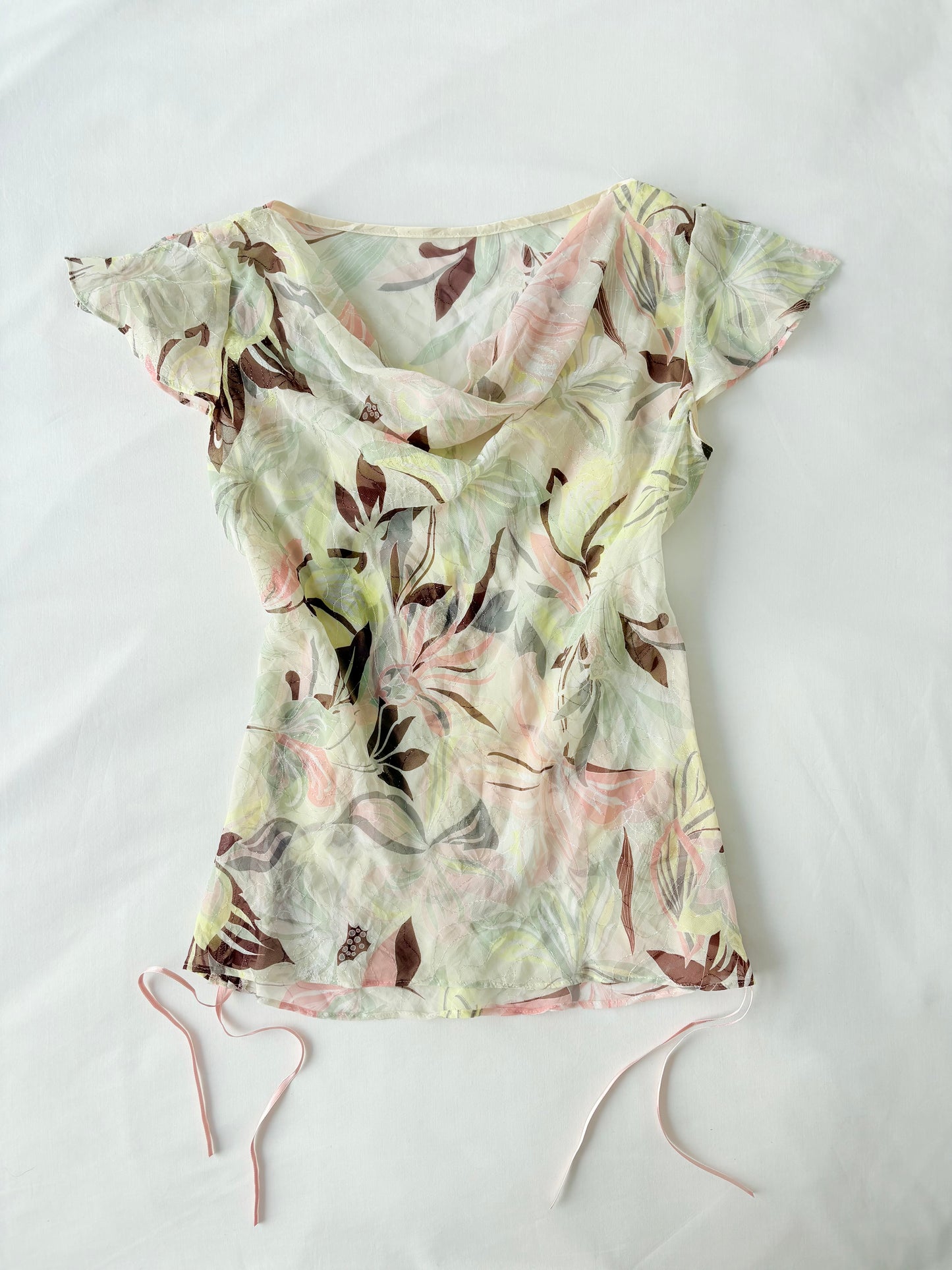 00’s Fairy cowl neck top | Size 6-8