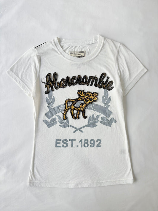 00’s Abercrombie and fitch contrast stitch tee | Size Large