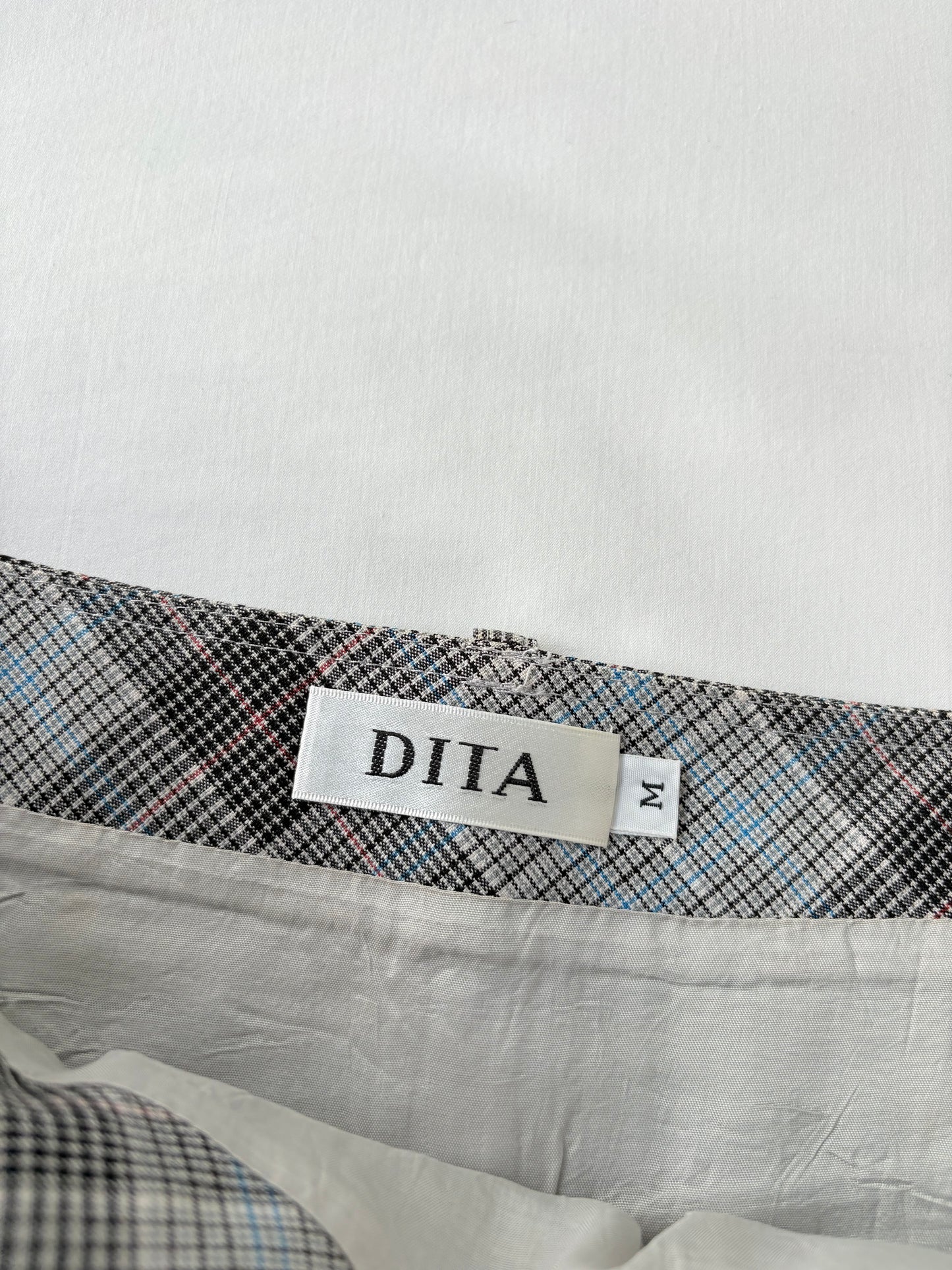 00’s Blue plaid mini skirt | Size 8
