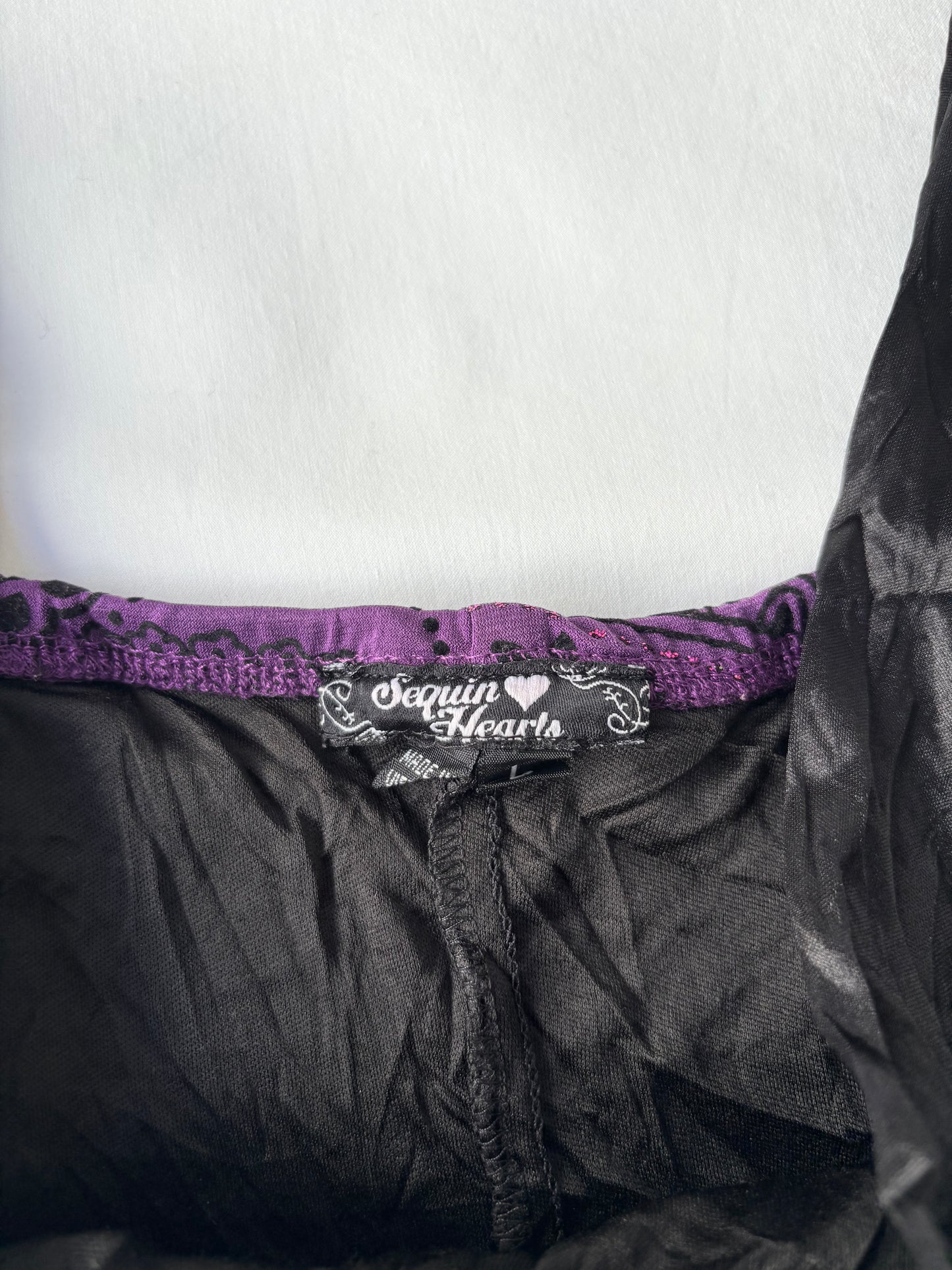 00’s Paisley purple mini dress | Size large