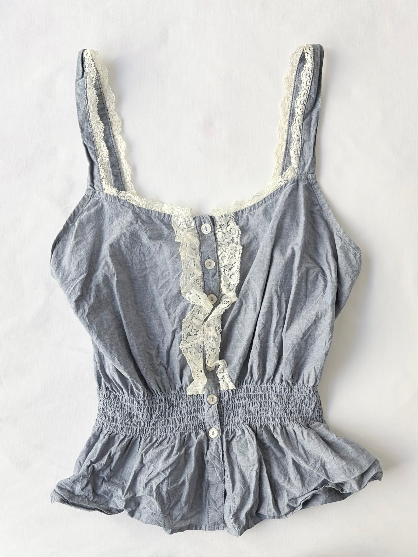 00’s Almost Famous lace trim tank | Size 10
