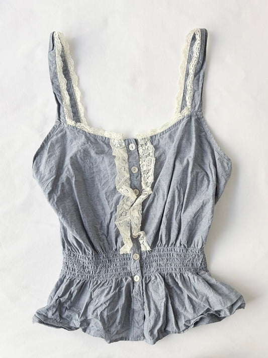 00’s Almost Famous lace trim tank | Size 10