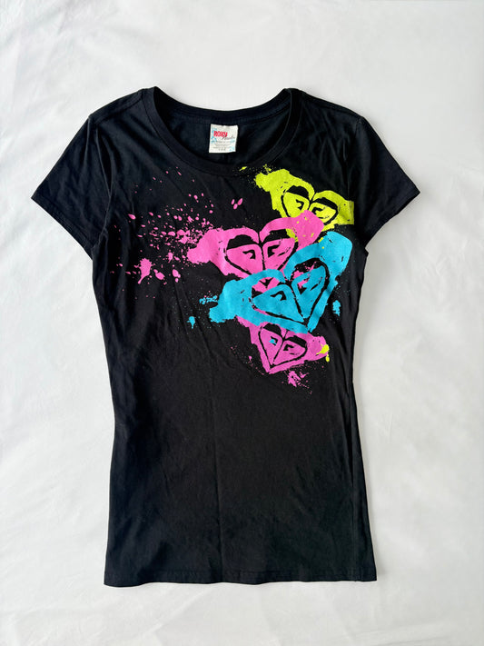 00’s Roxy neon baby tee | Size large