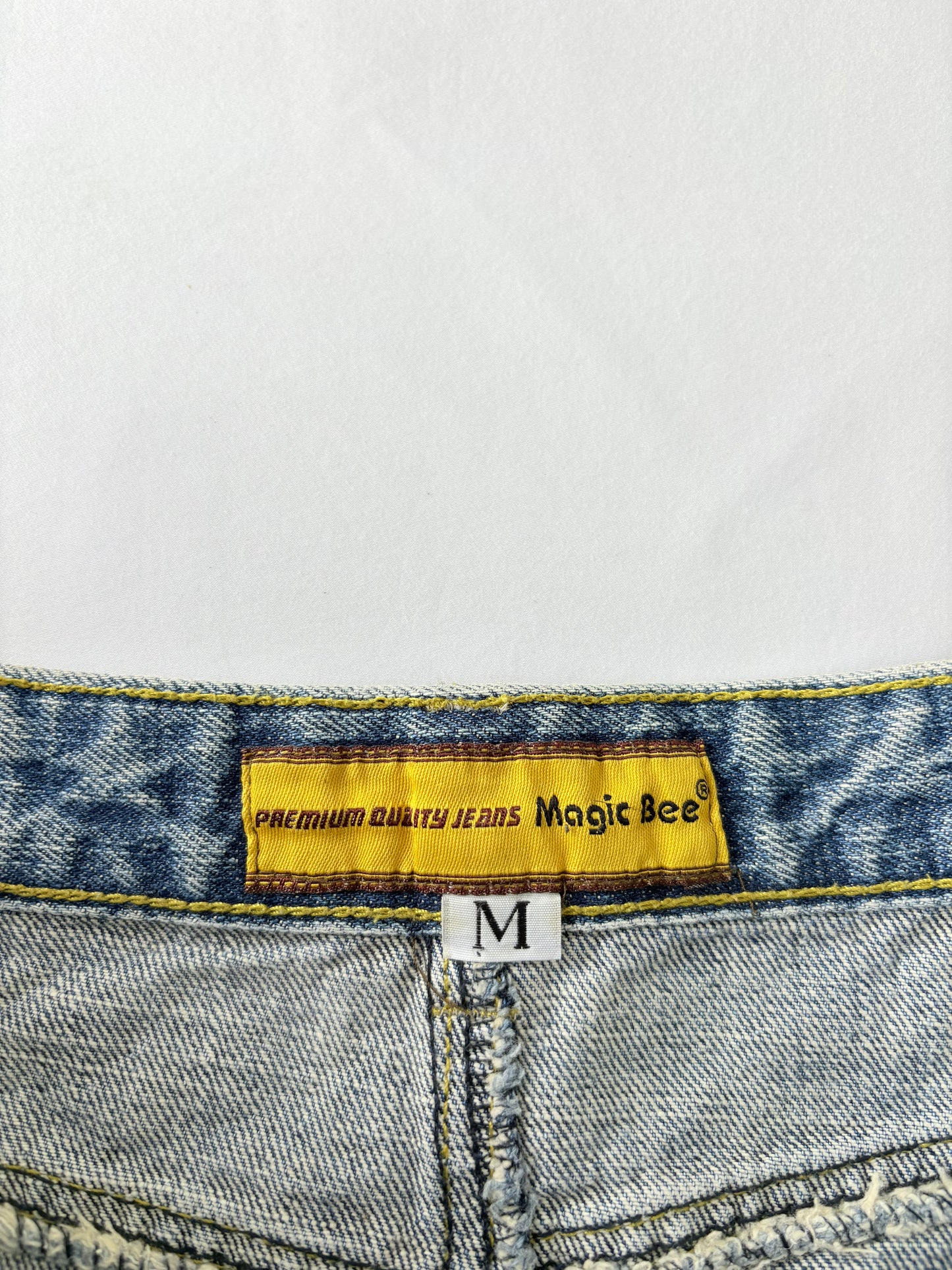 00’s Skull denim mini skirt | Size 10