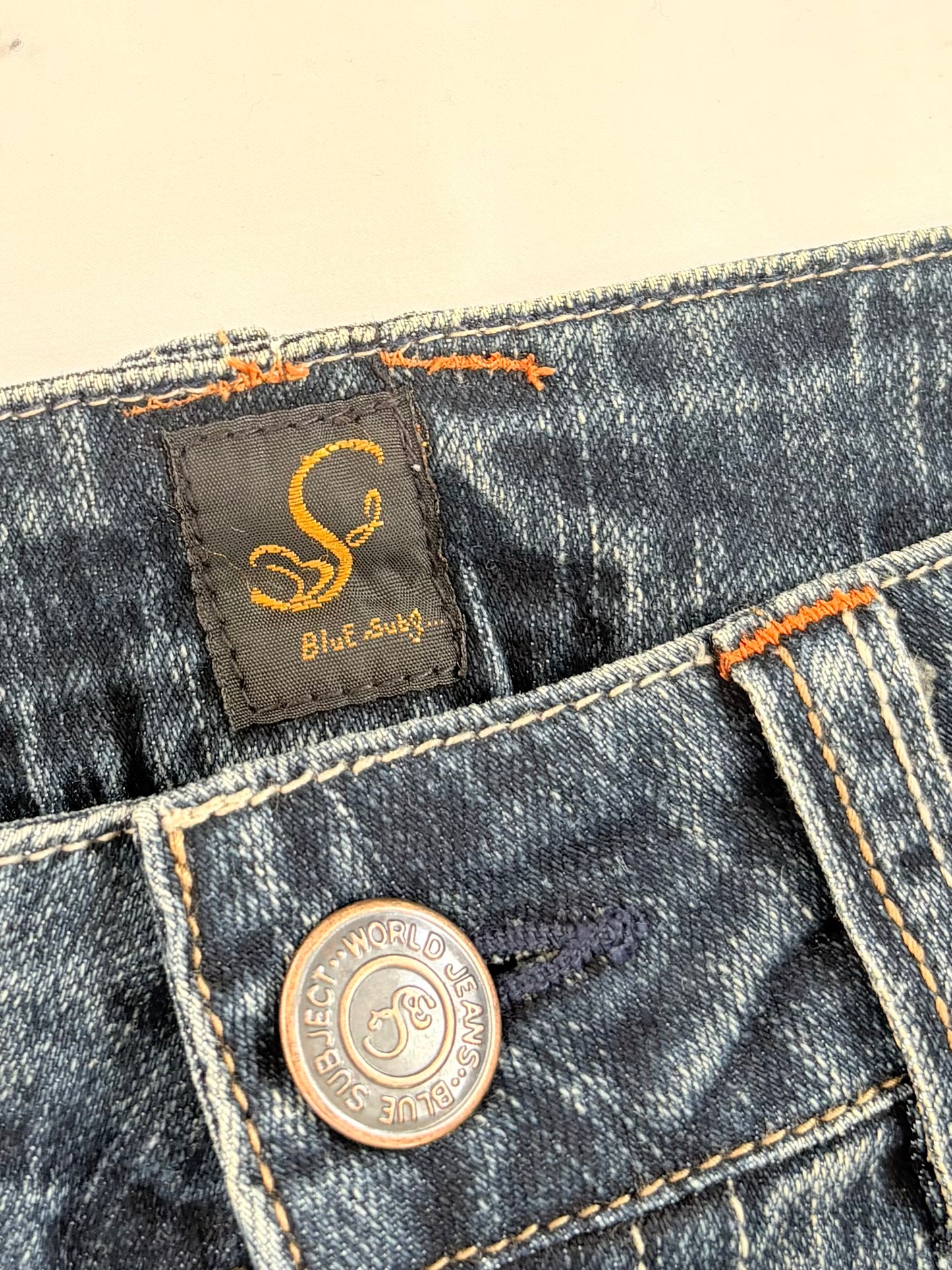 00’s Bedazzled denim mini skirt | Size 6