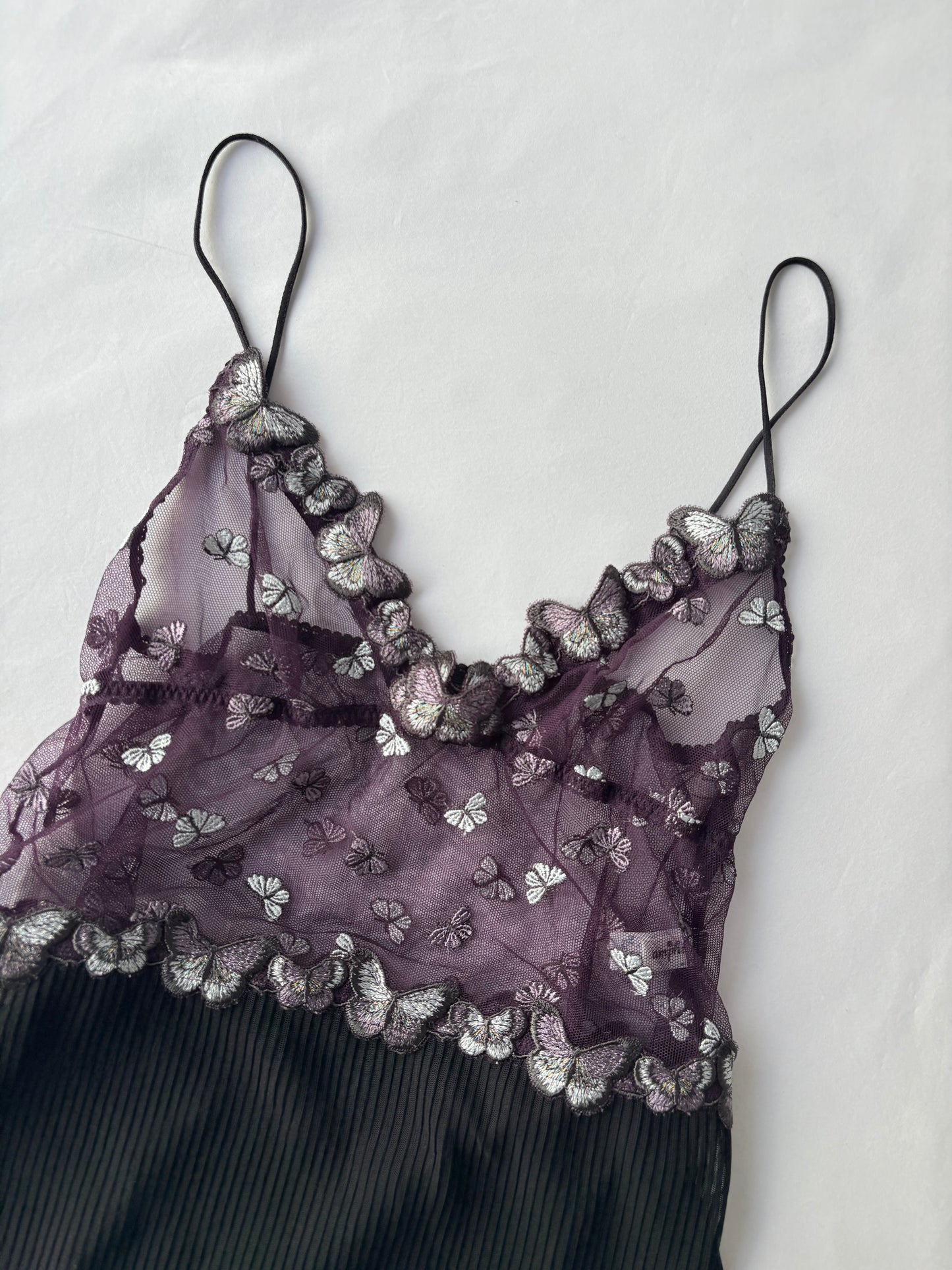 00’s Butterfly pleated cami | Size 8