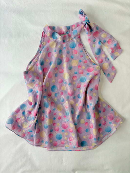 90’s Polka Dot shift top | Size 8-10