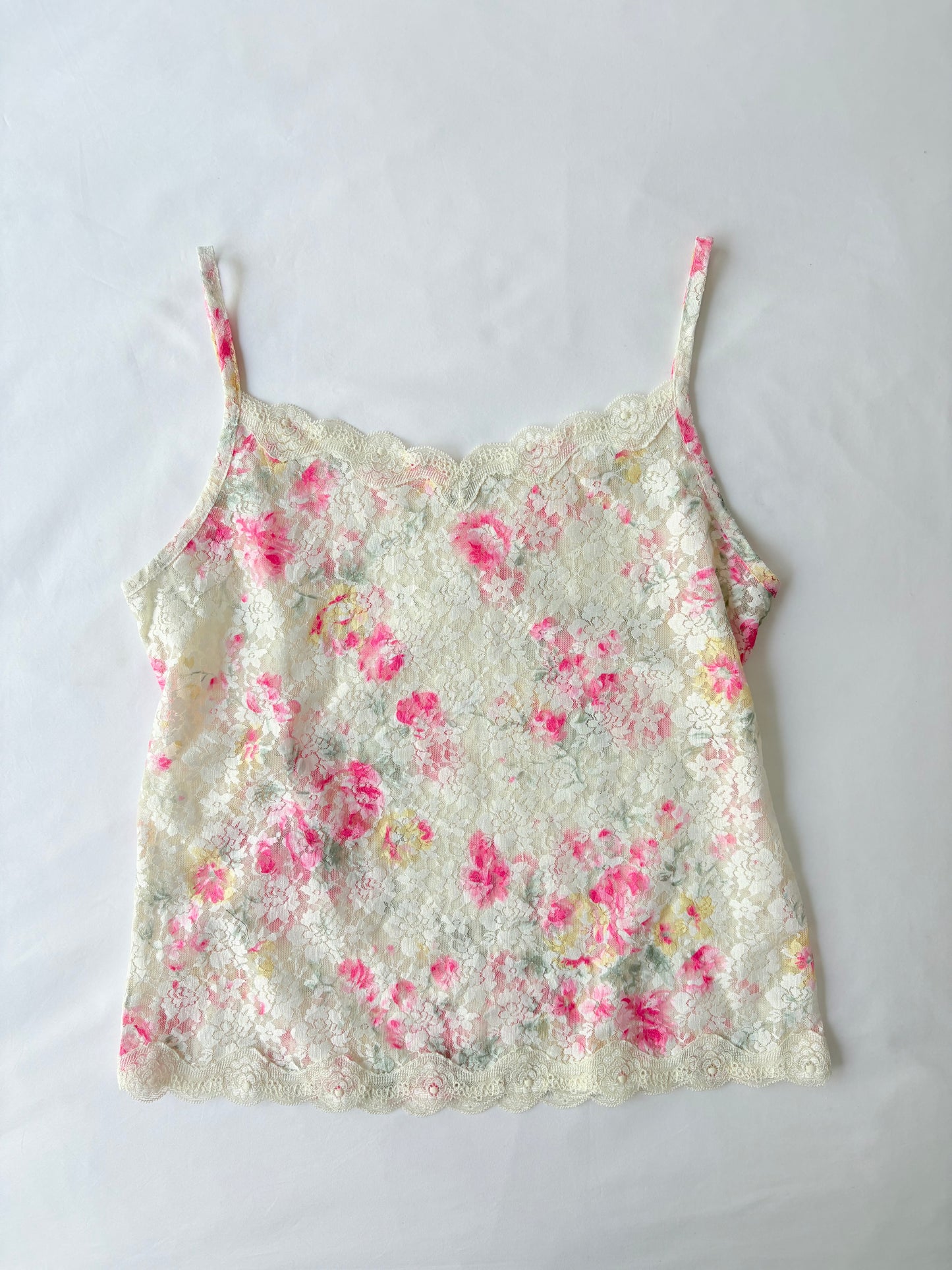 00’s Floral lace cami | Size large