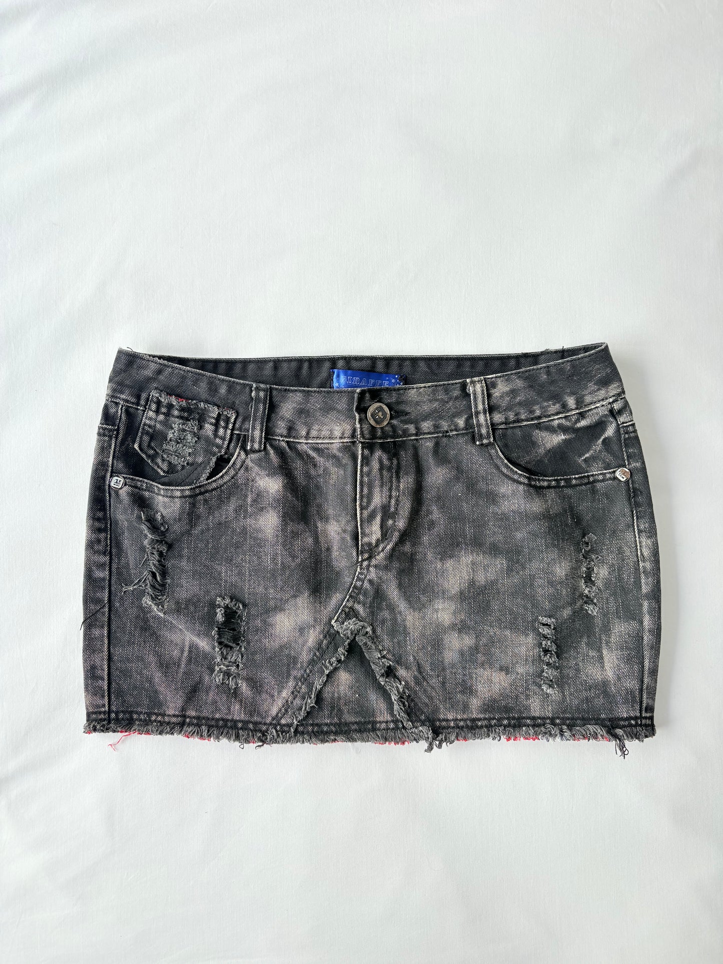 00’s Union Jack denim skirt | Size 10