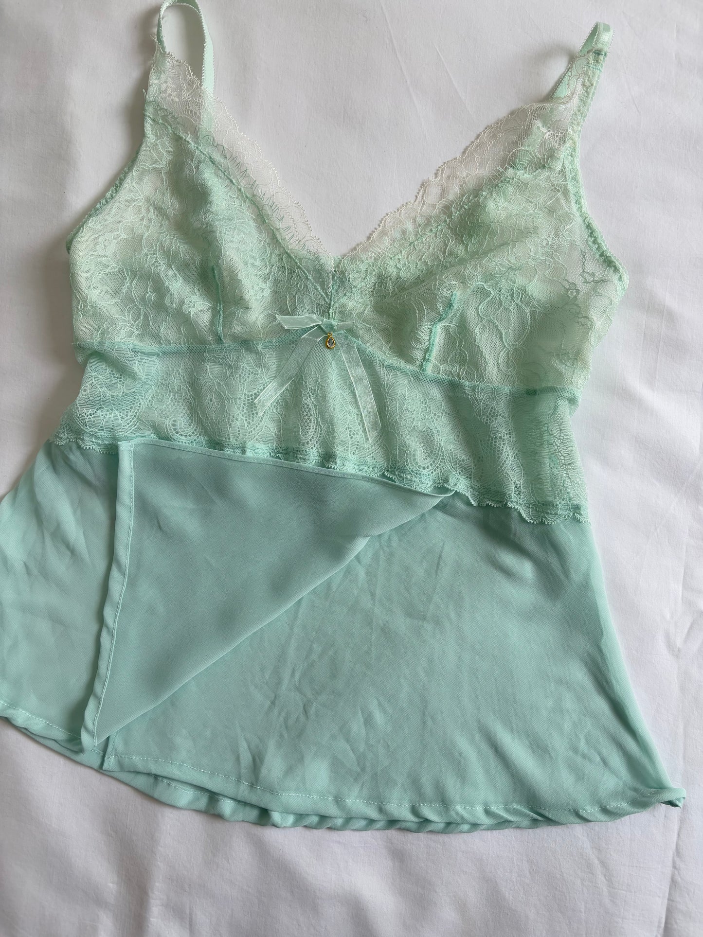 00’s Mint lace cami | Size 12