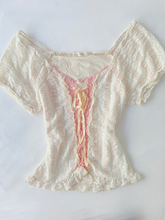 00’s Axes lace up top | Size 10-12