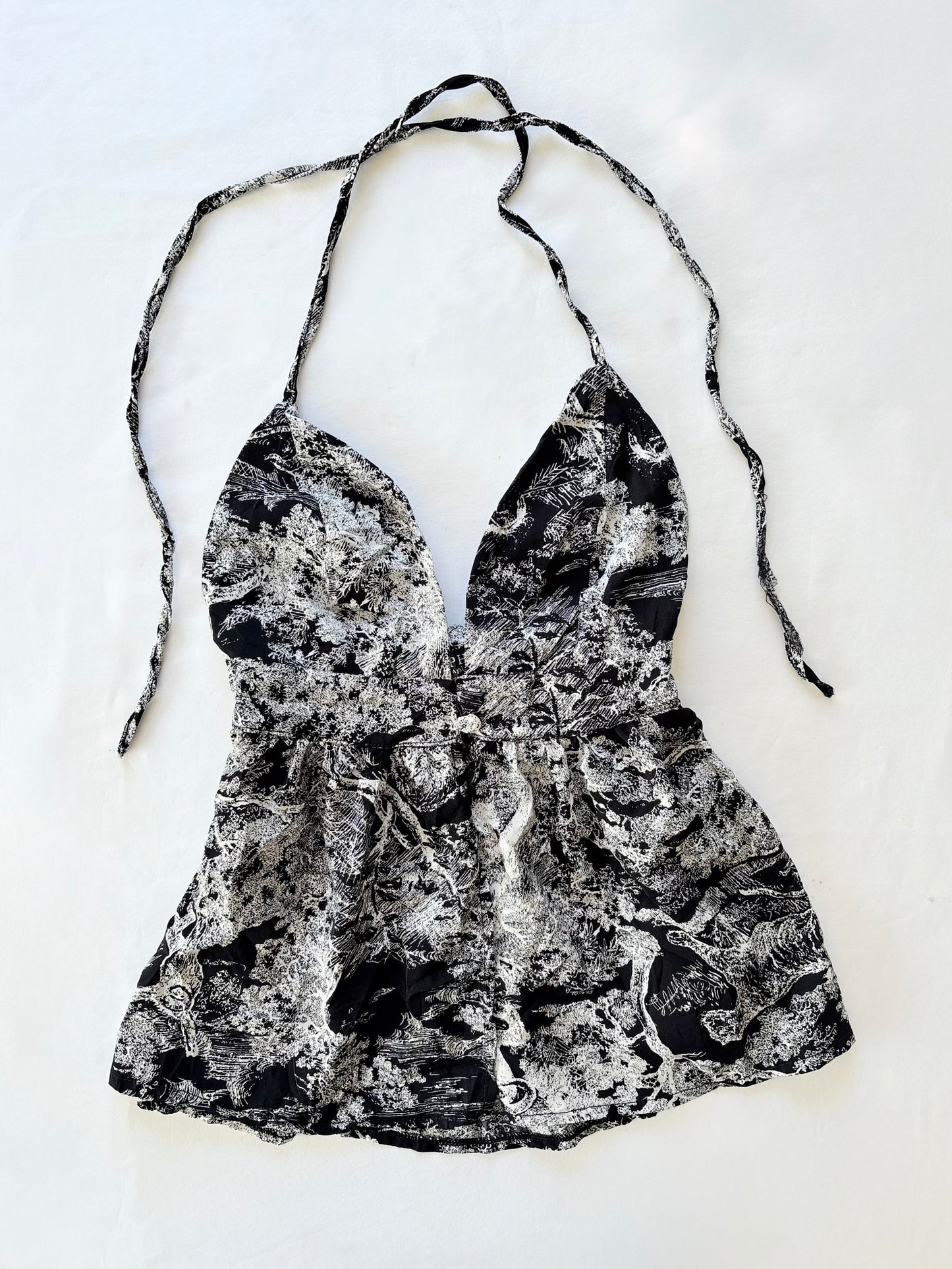 00’s APHI split front halter top | Size 4-6
