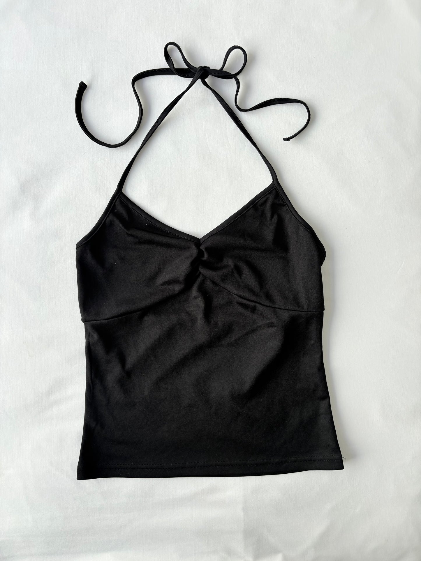 00’s Japanese black halter tank | Size medium