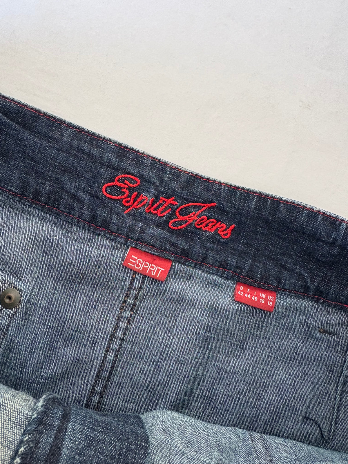 00’s Esprit dark denim skirt | Size 14