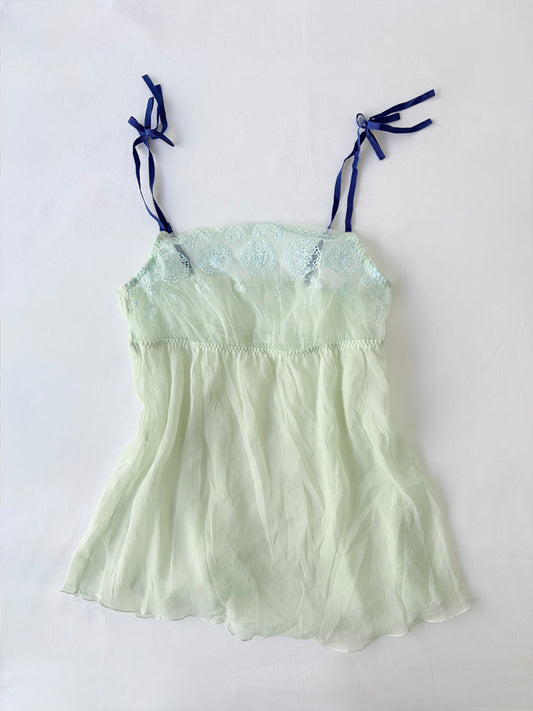 00’s Amphi mint babydoll cami | Size 10