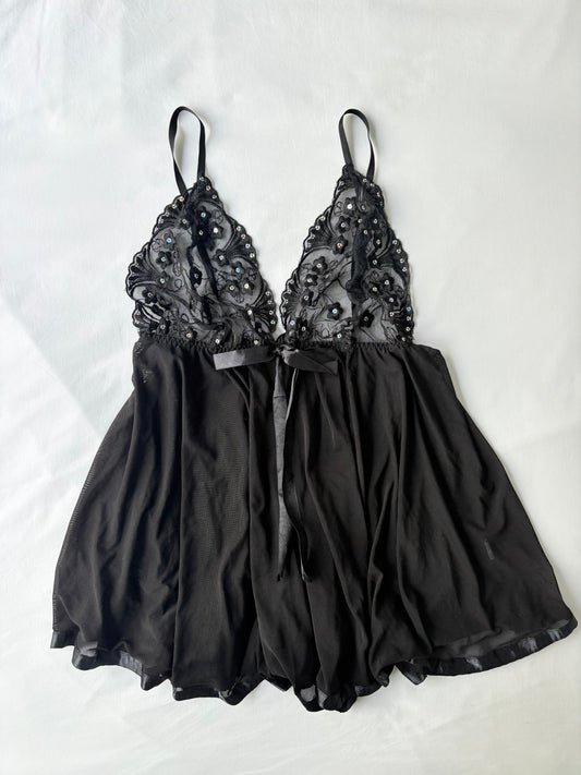 00’s Sequin lace cami | Size 14-16
