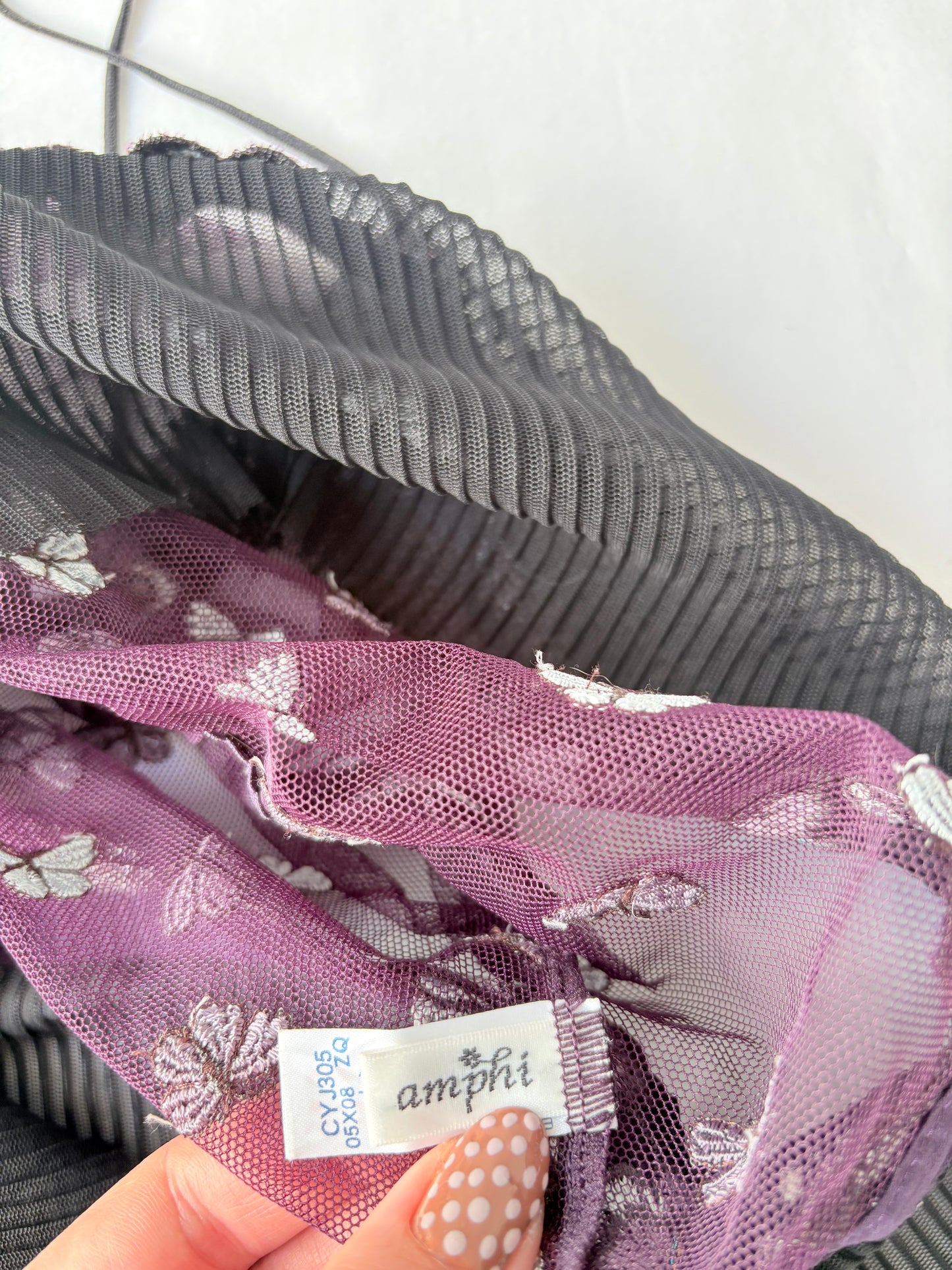 00’s Butterfly pleated cami | Size 8