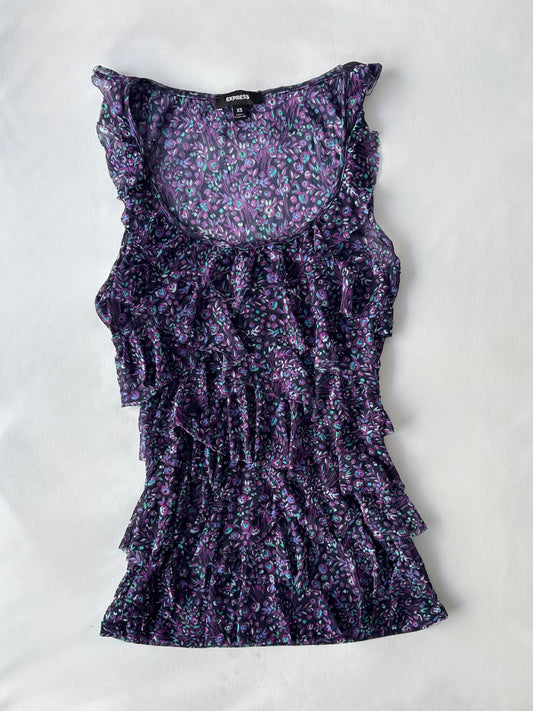 00’s Express tiered floral tank | Size XS