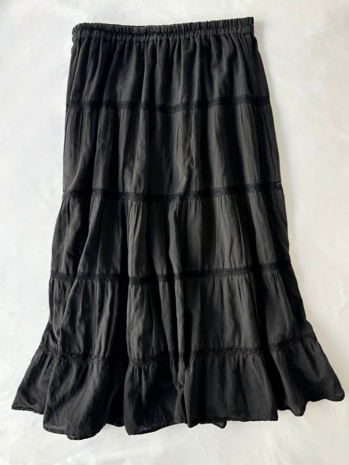 00’s Maya tiered midi skirt | Size 10-12