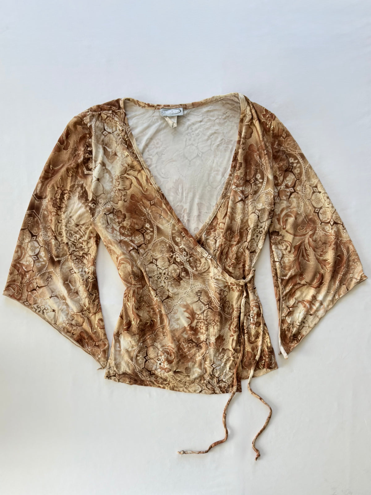 00’s Rave flared tie top | Size 10