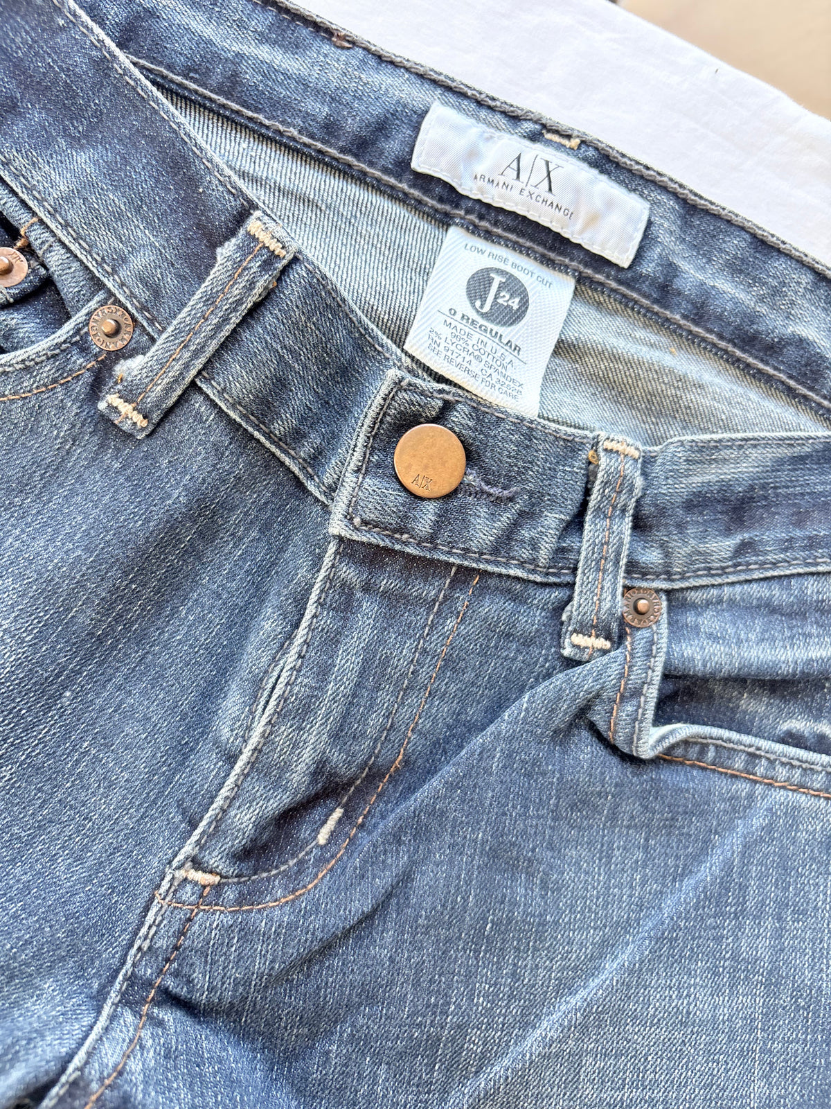 00’s Armarni low rise bootcut jeans | Size 6