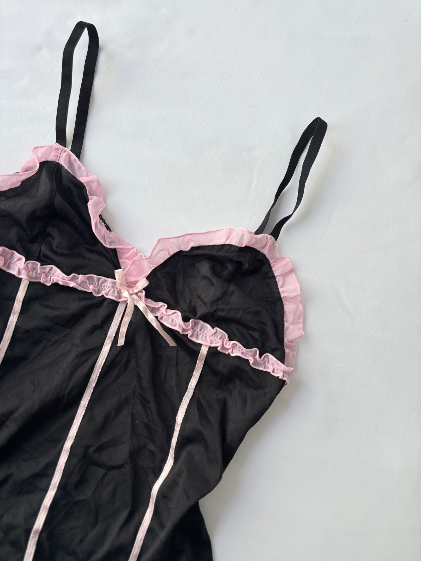 00’s Ruffle bow Japanese cami | Size 12
