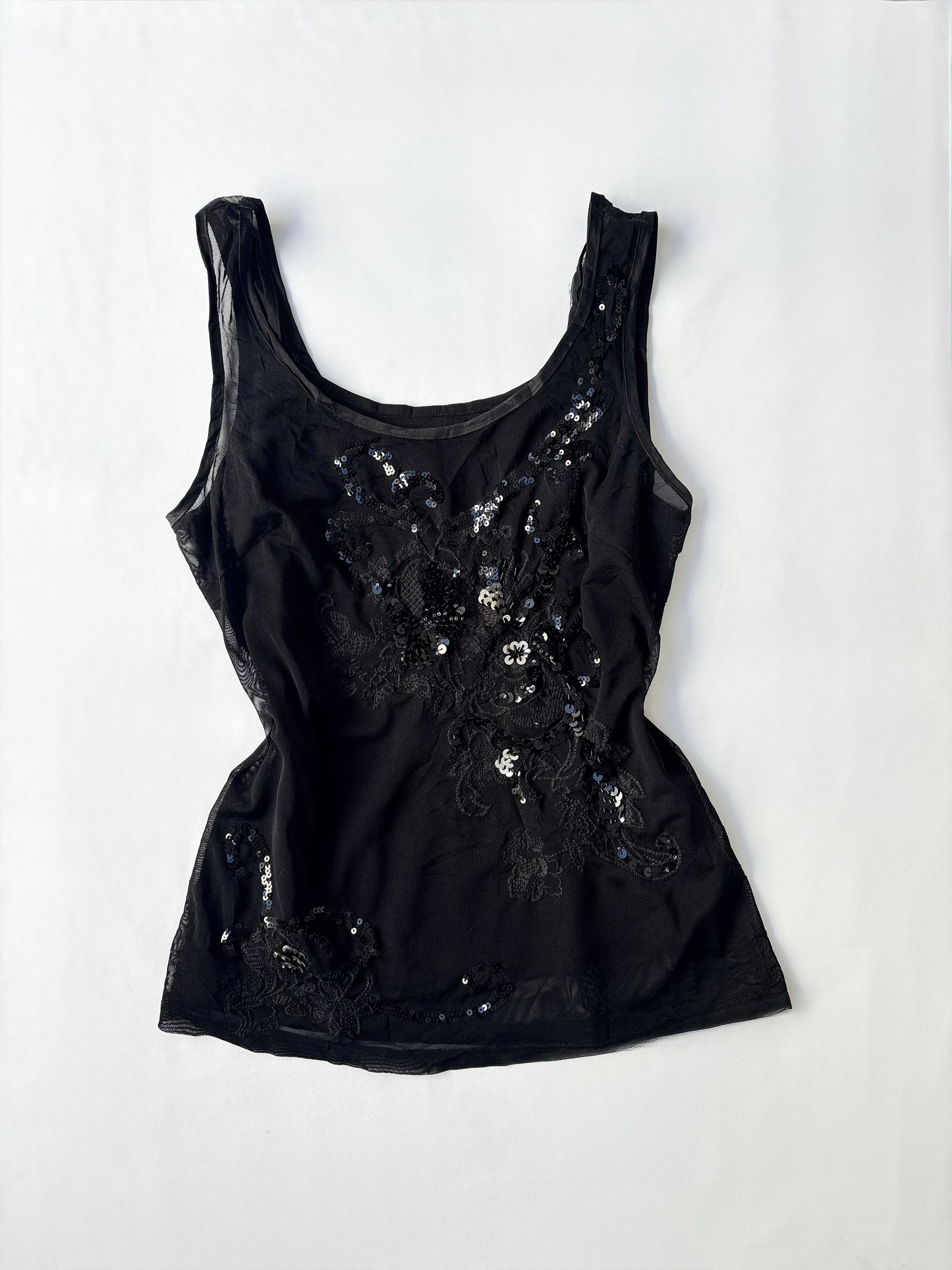 00’s Suzy Shier sequin layered tank | Size medium