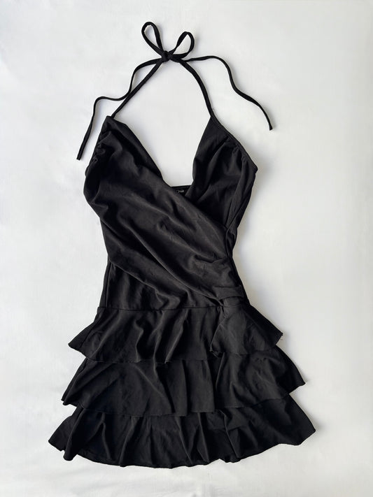 00’s Escape ruffle mini dress | Size 8