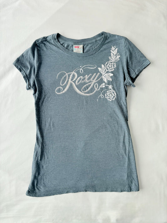 00’s Roxy blue graphic tee | Size large