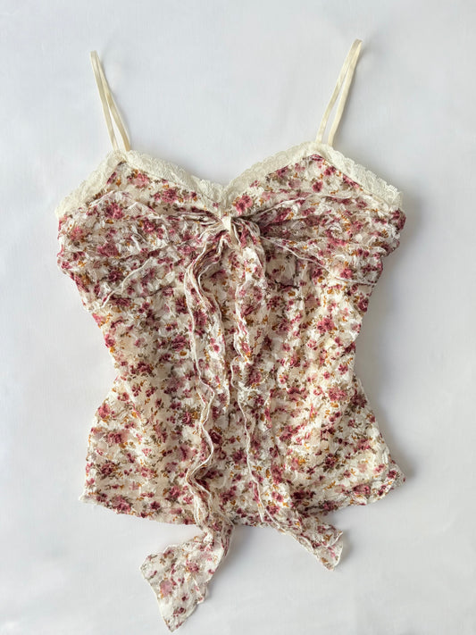 00’s Drea floral tie cami | Size 6-8