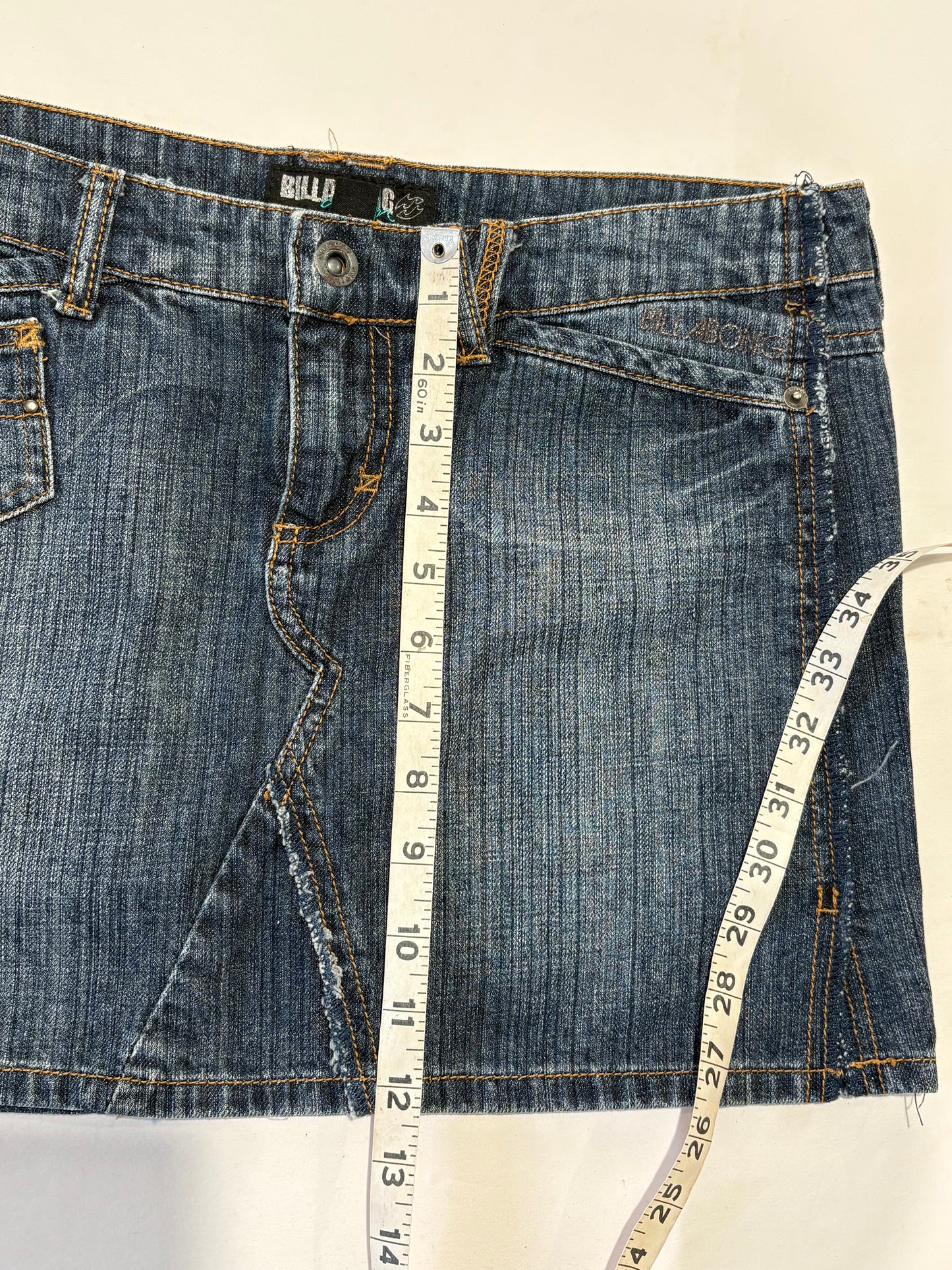 00’s Billabong denim mini skirt | Size 12