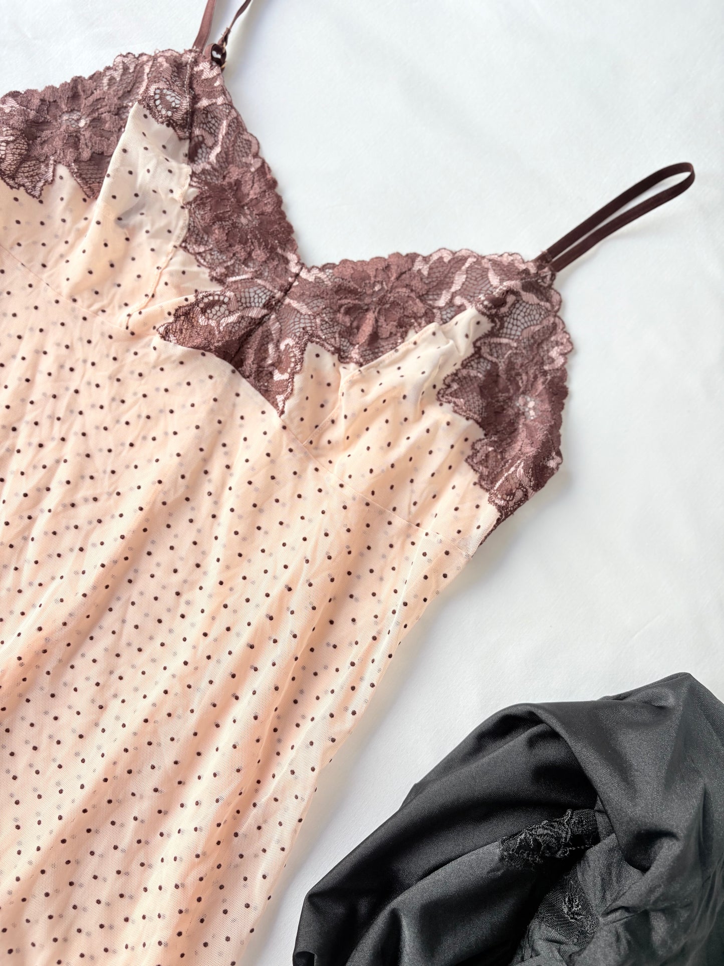 00’s Baby pink polka dot dress | Size 12