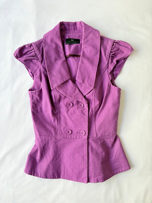00’s Cue structured blazer vest | Size 6