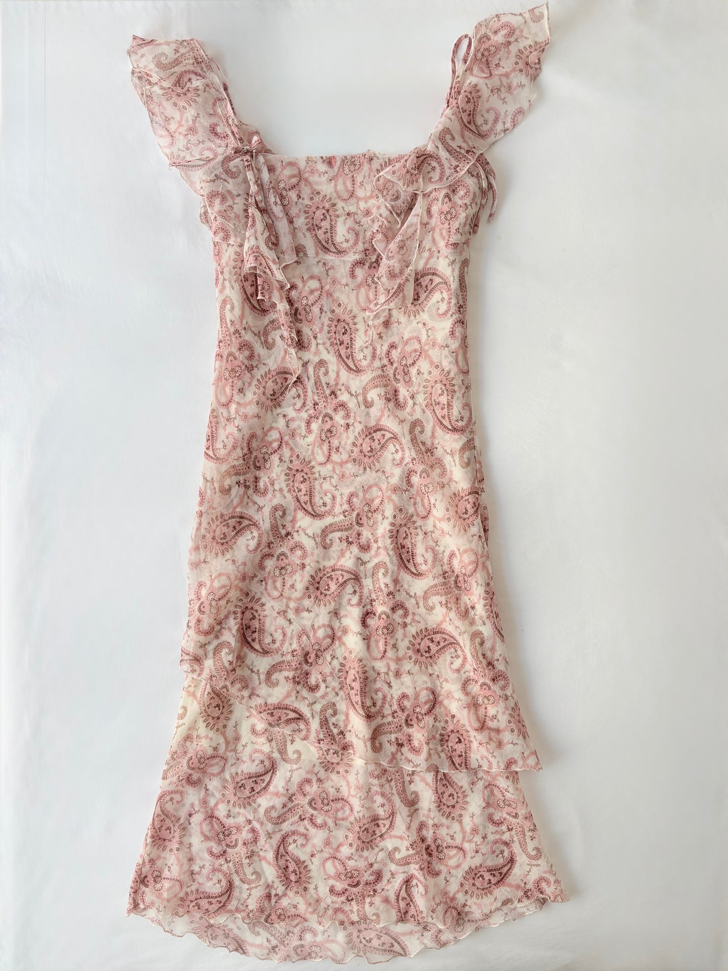 00’s I Spy pink paisley midi dress | Size 8-10