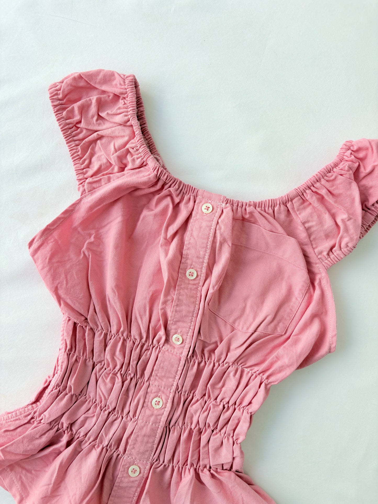 00’s Pink milkmaid top | Size 12