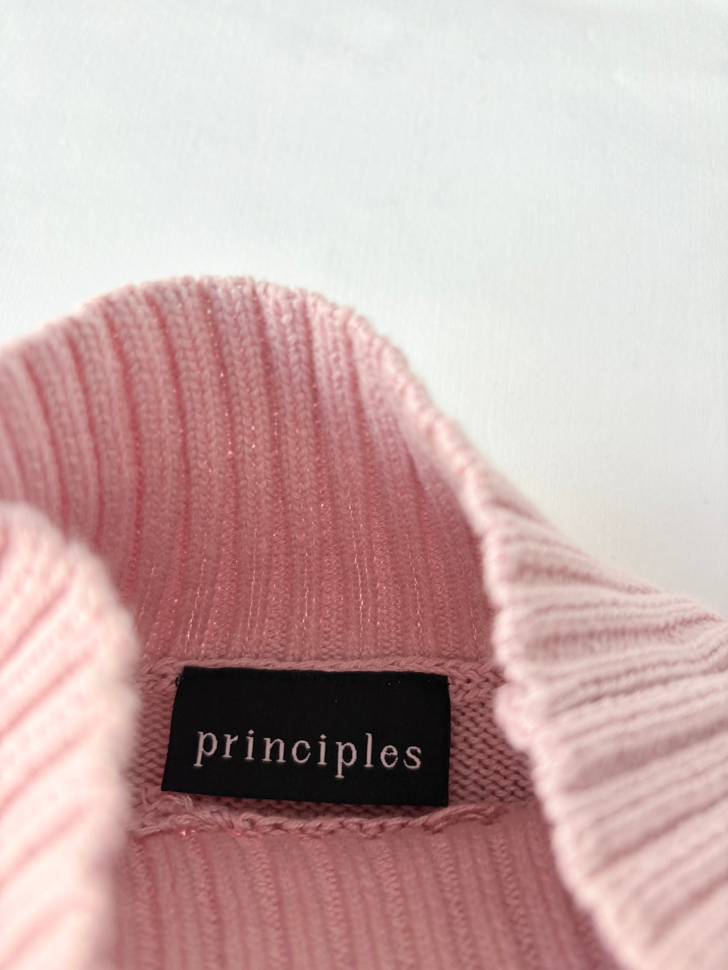 00’s Principles pink ribbed knit | Size 10