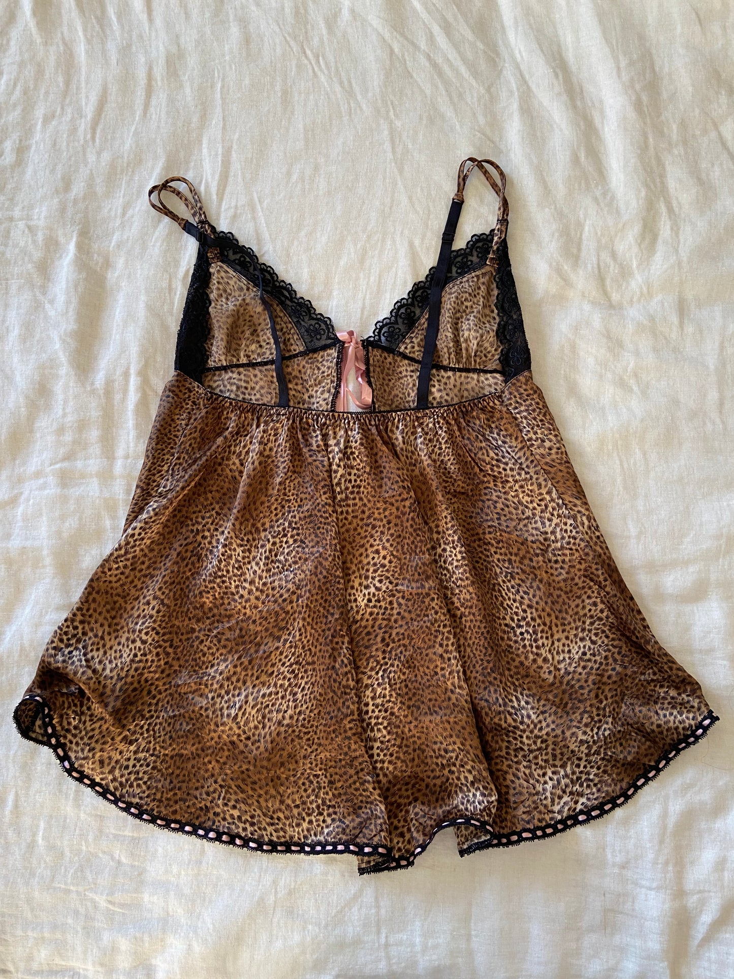 00’s Leopard pink cami | Size 10-12