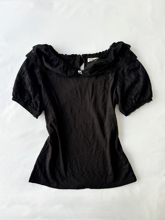 00’s Axes puff sleeve top | Size medium