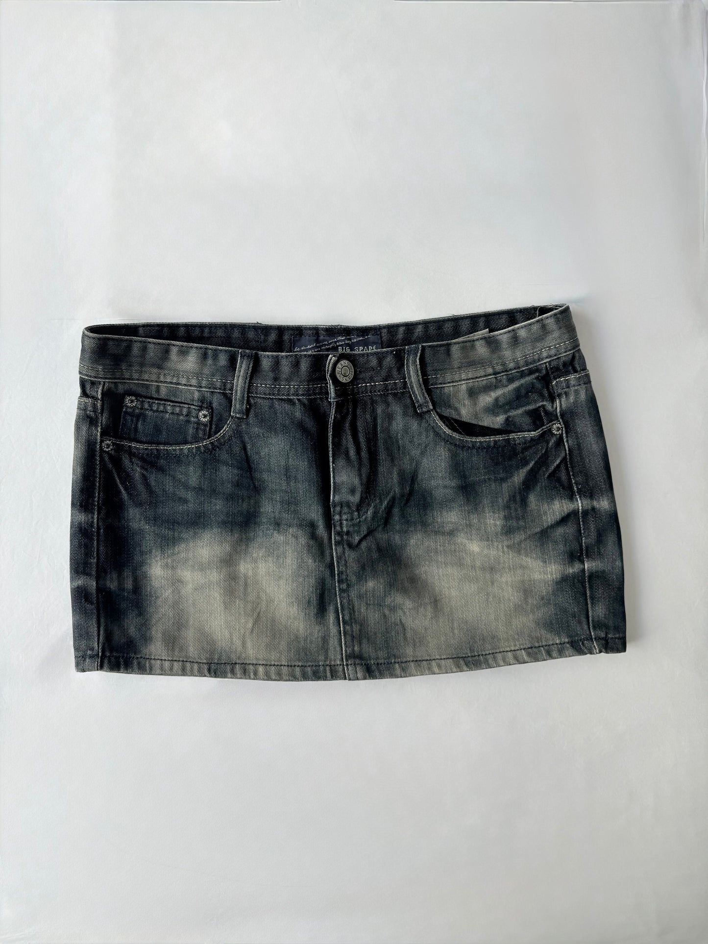 00’s Big Spade denim mini skirt | Size 12