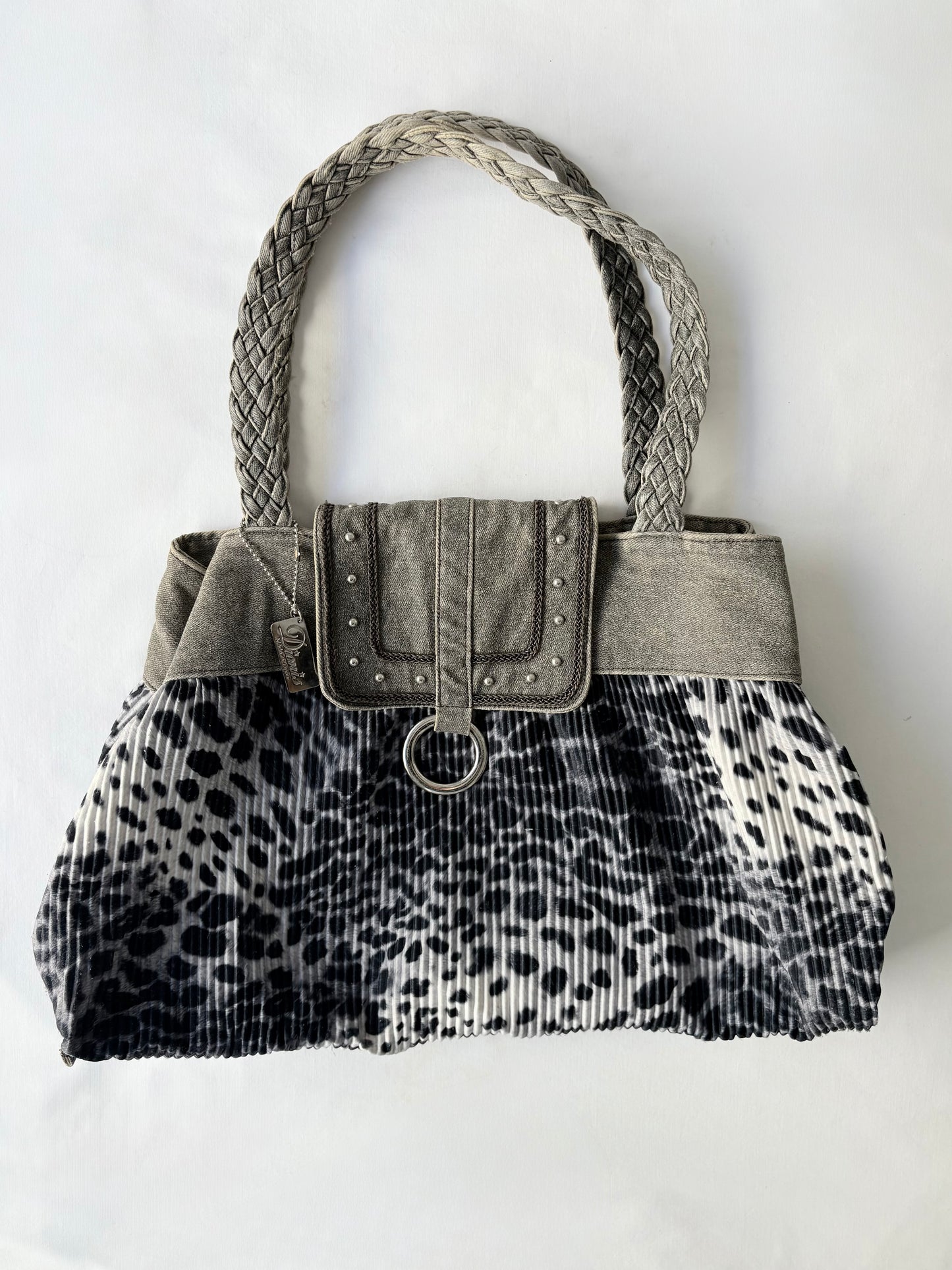 00’s Dionis animal print slouchy bag