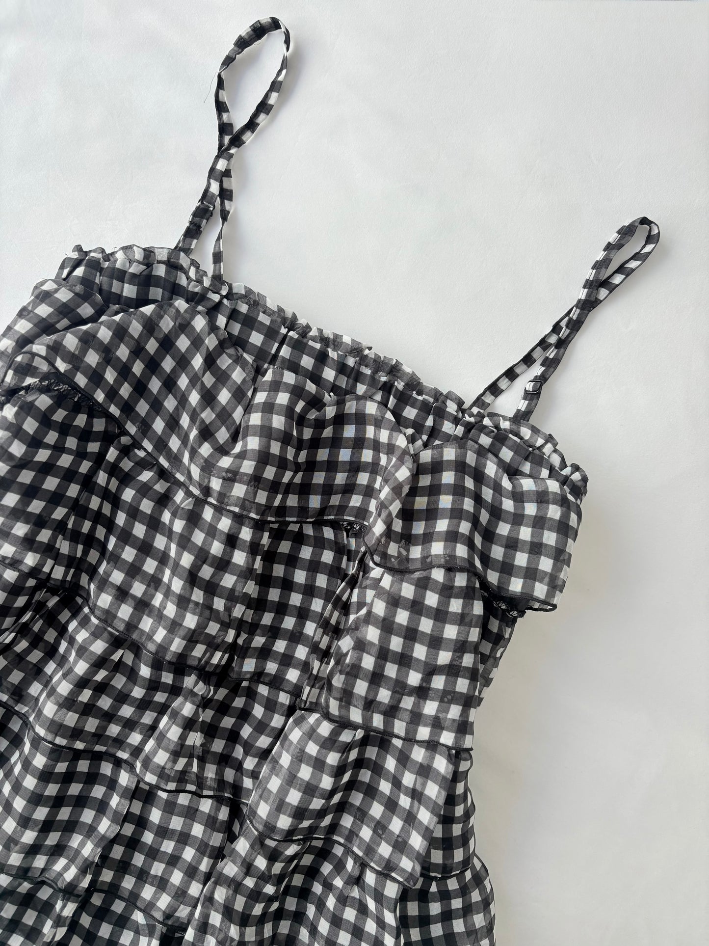 00’s Tiered checkered cami | Size medium