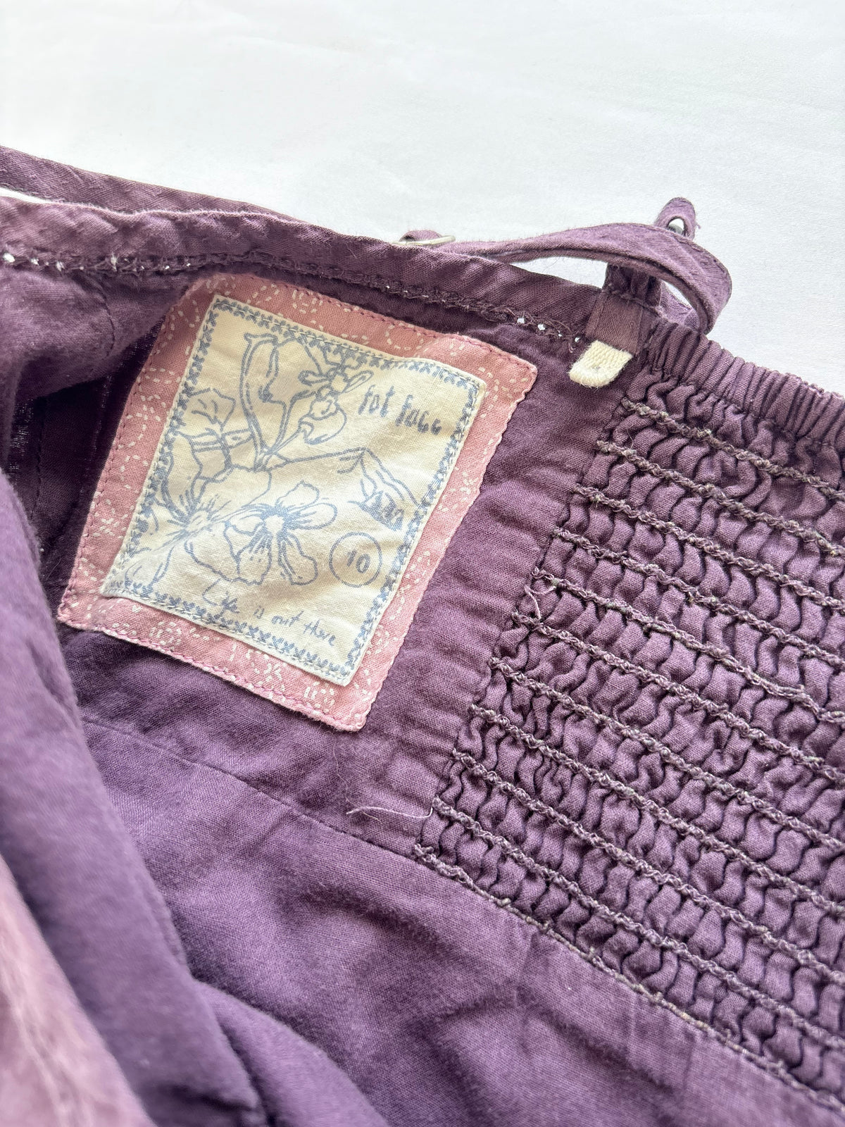 00’s Fat Face purple midi dress | Size 10