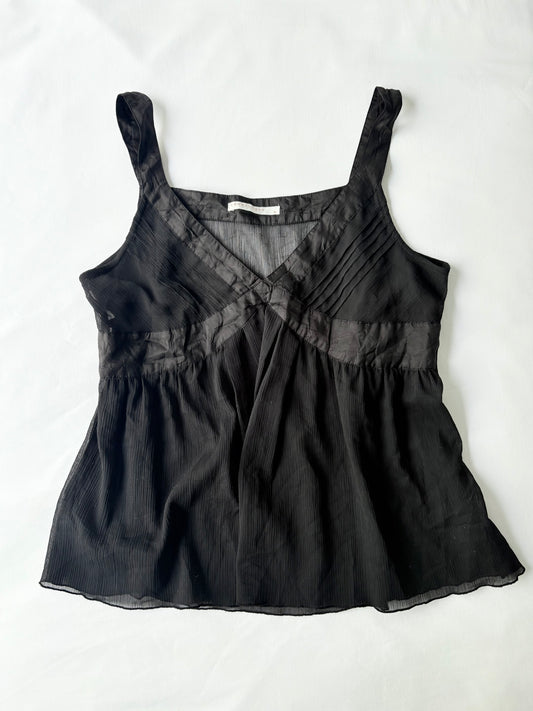 00’s Ribbon black cami | Size 12