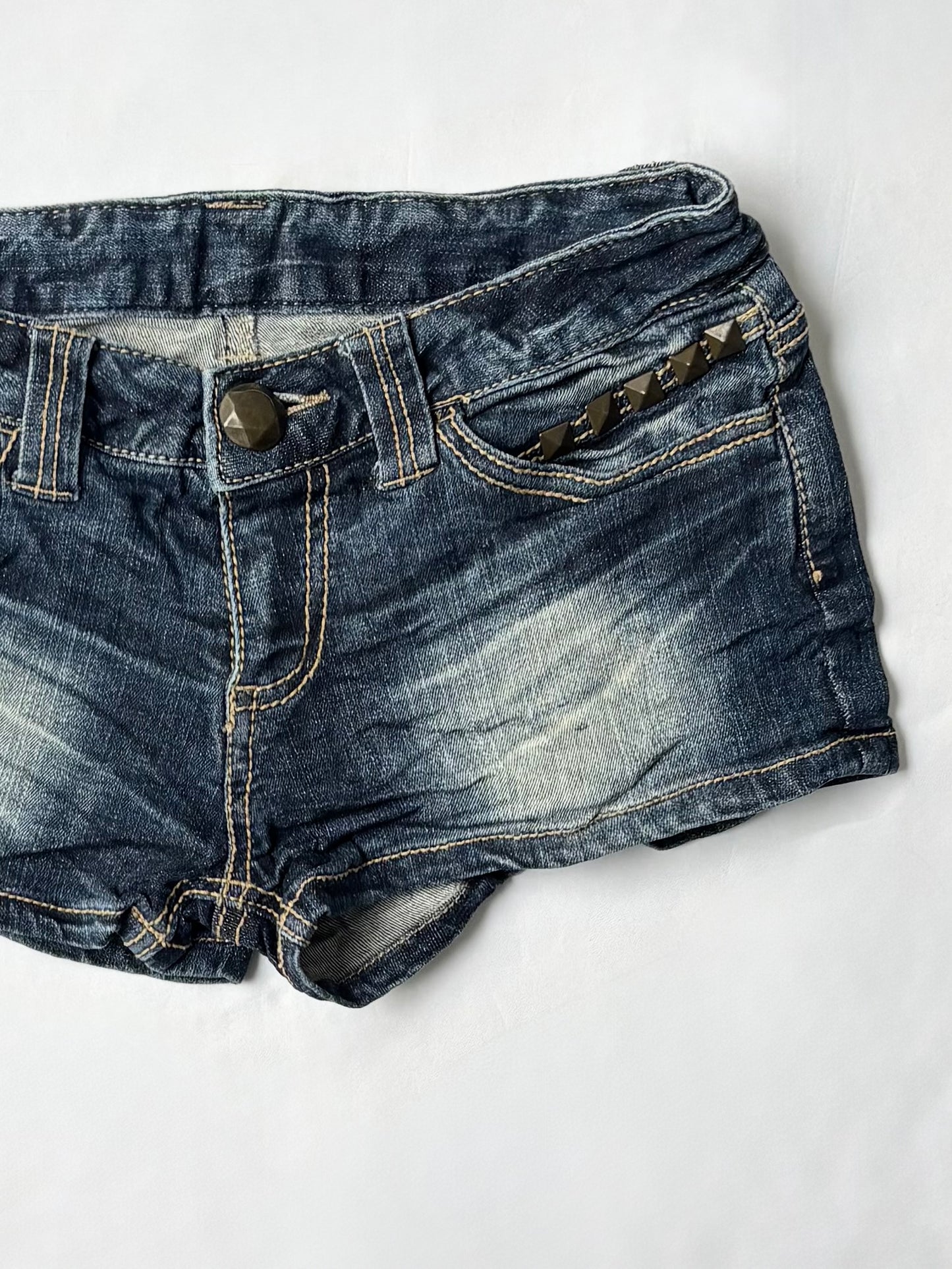 00’s Japanese studded low rise shorts | Size 8