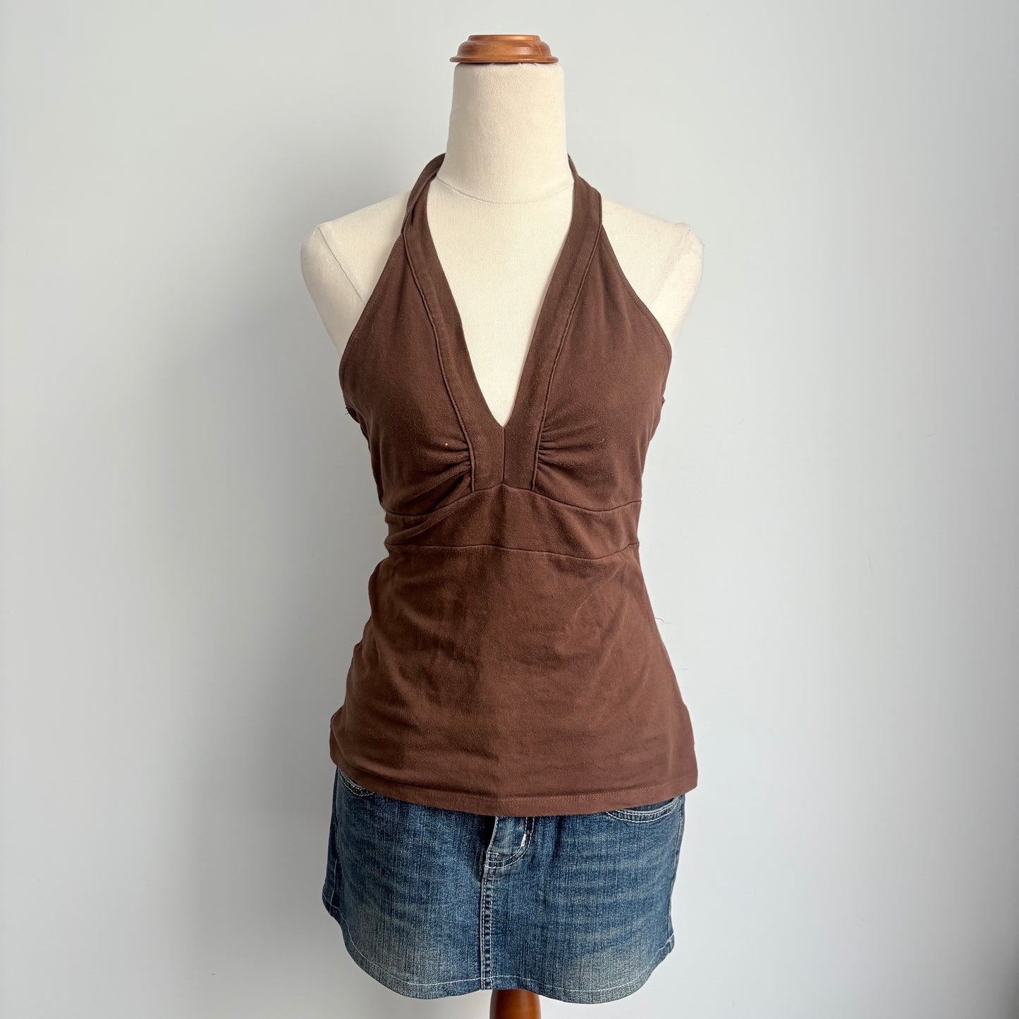00’s So Real brown halter tank | Size 10-12