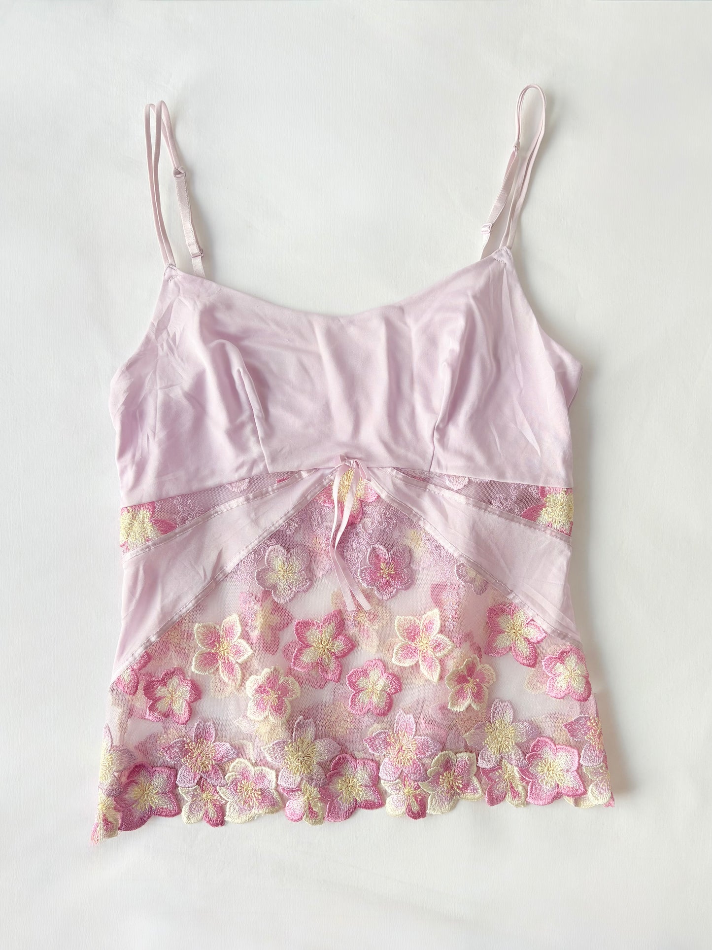 00’s Lilac Japanese floral cami | Size 10